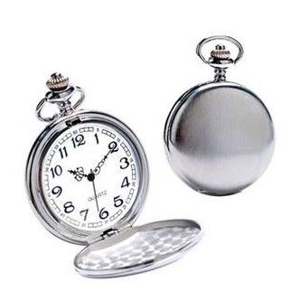 KH0063 Kapesní hodinky otevírací - cibule, broušený povrch
