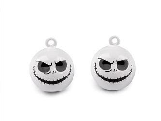 Rolničky halloween - 2 ks - 1 bílá