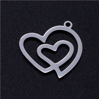 OK1400-ST Ocelový přívěšek -  srdíčko - srdce