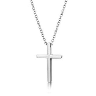 OPD0042-ST Ocelový řetízek s přívěškem křížek