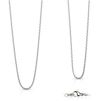 OPE133-020-45 Ocelový řetízek ANKER délka 45 cm, šíře 2 mm