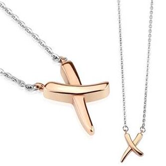 OPD0023-RD Dámský ocelový náhrdelník