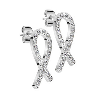 OPN1961-ST Ocelové náušnice se zirkony