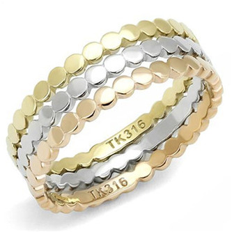 AL-0117-52 Trojitý ocelový prsten