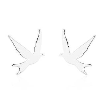 OPN1757-ST Ocelové náušnice vlaštovky - zvířátka