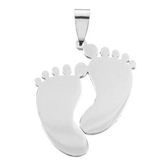 DR1298 Ocelový přívěšek stopy