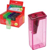 Strúhadlo FABER-CASTELL so zásobníkom - mix farieb