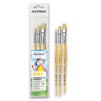Sada štětců Da Vinci Junior - plochý 4 + 8 + 12