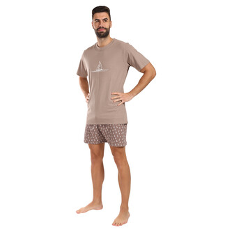 Pánské pyžamo Gino vícebarevné (79172-LGHLGB) 4XL