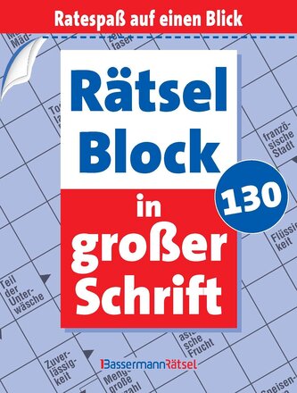 Rätselblock in großer Schrift 130 (5 Exemplare à 2,99 EUR)