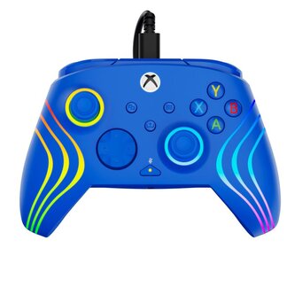 Turtle Beach Afterglow Wave, RGB herní ovladač pro XBOX Series X/S, XBOX One, PC, modrá Turtle Beach Afterglow Wave, RGB herní ovladač pro XBOX Series X/S, XBOX One, PC, modrá