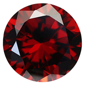 CZ08-1.75_100 CZ Kubický zirkon - Garnet, 100 ks - červená