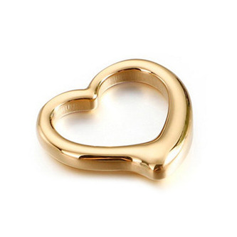 OK1441-GD Zlacený ocelový přívěšek srdíčko - srdce