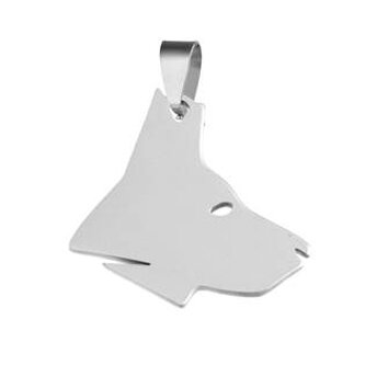 DR1310 Ocelový přívěšek pes - zvířátka