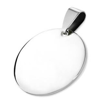 DR1100-25 Ocelový přívěšek kruh 25 mm