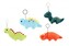 Přívěsek dinosaurus plyšový 15-18 cm 4 druhy