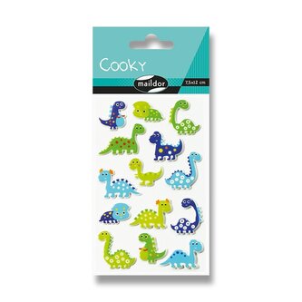 Samolepky Maildor 3D Cooky - Dinosauři