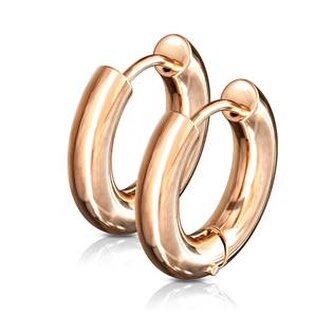 OPN1646-26 Zlacené ocelové náušnice - kruhy 26 mm