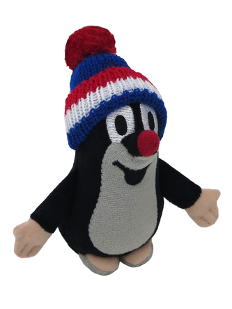 Krtek 12 cm kulich modrý-trikolora