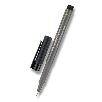 Popisovač Faber-Castell Pitt Artist Pen, šedý - hrot F
