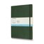 Zápisník Moleskine - měkké desky, XL, tečkovaný - tm. zelený