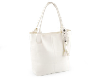 Kabelka velká 2v1 se střapcem 38x33 cm - 1 ks - 1 Off White