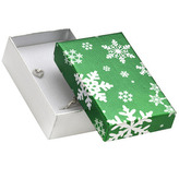 KR0376-Z Vánoční dárková krabička na soupravu - zelená