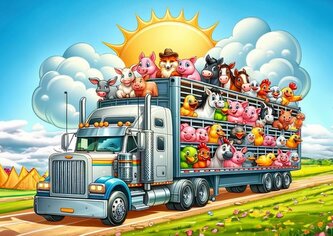 ART PUZZLE Puzzle Cesta truckem 100 dílků