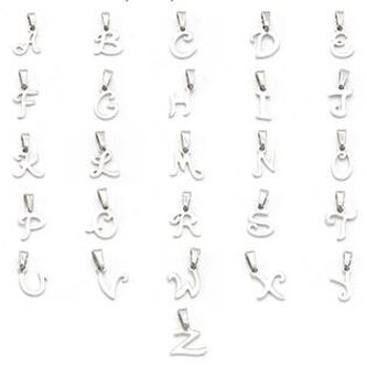 OPP1768-E Ocelový přívěšek - písmenko - iniciála - iniciála "E"