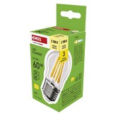 Emos LED žárovka Filament Mini Globe / E27 / 5,9 W (60 W) / 806 lm / teplá bílá