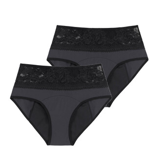2PACK Menstruační kalhotky Dorina Eco Moon Lace Midi (DOR052) XL