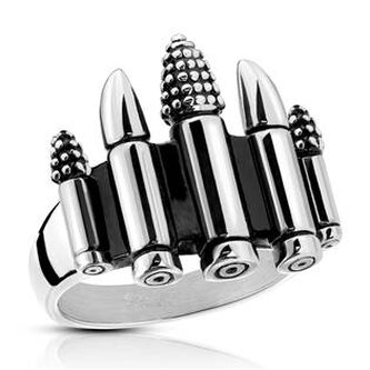 OPR01449-68 Army ocelový prsten BULLET