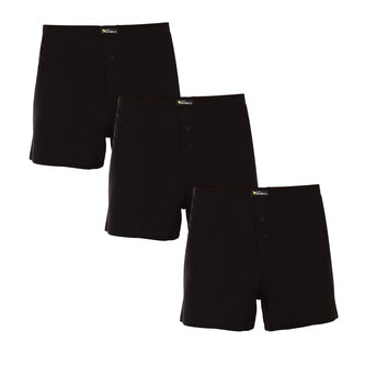 3PACK pánské trenky Gino bambusové černé (75194) XL 3PACK pánské trenky Gino bambusové černé (75194) XL