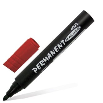 KOH-I-NOOR Červený lihový permanentní popisovač kulatý hrot