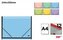Teczka A4 z przegródkami i z gumką MIX