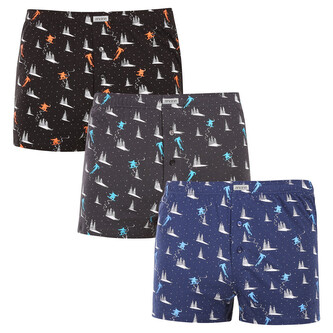 3PACK pánské trenky Andrie vícebarevné (PS 5845) L