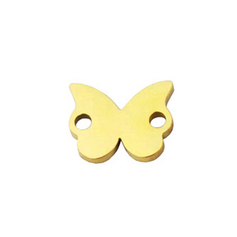OK1236-GD Zlacená ocelová komponenta - motýlek