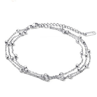 OPA1816-ST Trojitý ocelový náramek s kuličkami