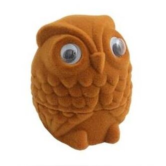 KR0103 Semišová dárková krabička - sova