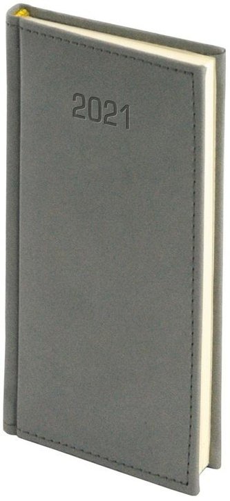 Kalendarz 2021 A6 Tygodniowy Vivella Szary