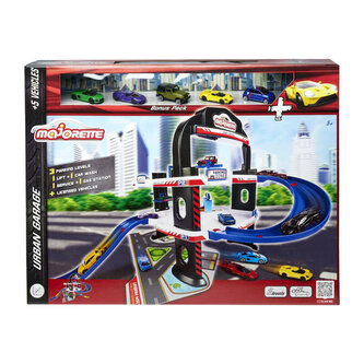 MAJORETTE Miejski garaż + 5 pojazdów