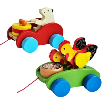 Dřevěné zvířátko k tahání