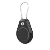Etui na Apple AirTag wodoodporne, ze stalową linką - czarne