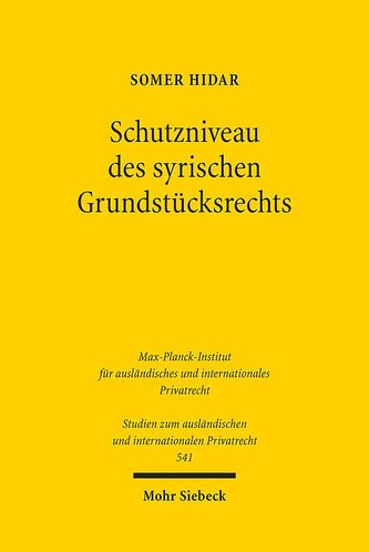 Schutzniveau des syrischen Grundstücksrechts