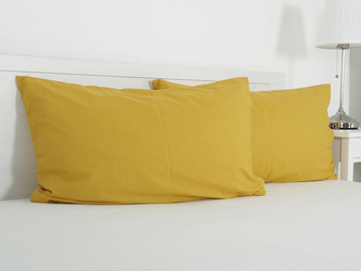 B.E.S. - Petrovice, s.r.o. Povlak na visco polštář bavlna popelín 45x75 cm - hořčicová