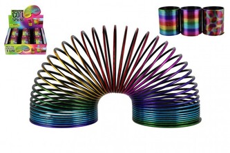 Spirála/pružina barevná plast průměr 8,5cm 1 ks