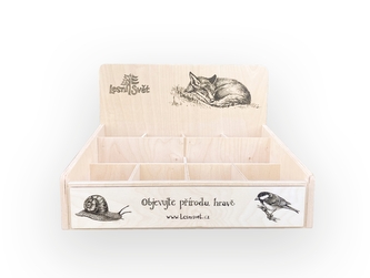 Lesní svět Dřevěný prodejní displej