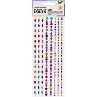 Samolepicí drahokamy, bordury, SWEET CANDY