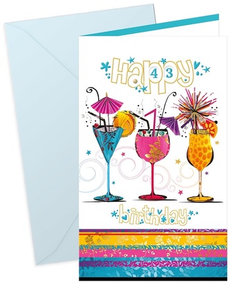 Karnet Urodziny - Wybierz wiek 11-99 + koperta, Argus