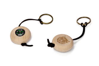 Lesní svět Přívěsek kompas - Rys